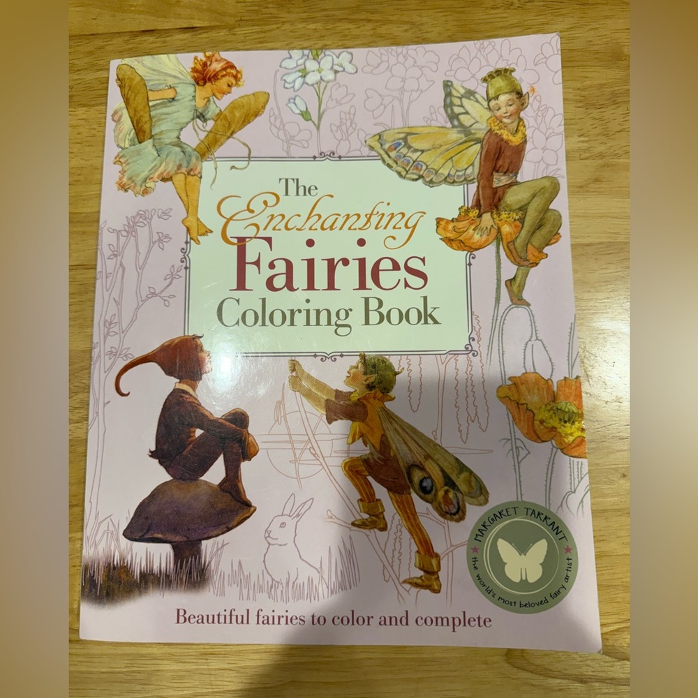The Enchanting Fairies Coloring Book by Margaret Tarrent  New